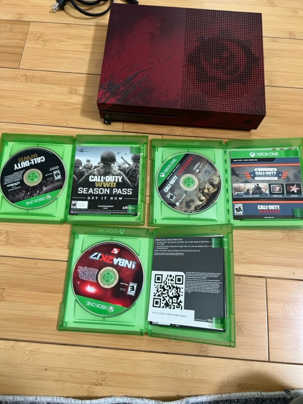 Microsoft Xbox One S Gears of War 4 Limited Edition 2 TB Crimson Console Bundle